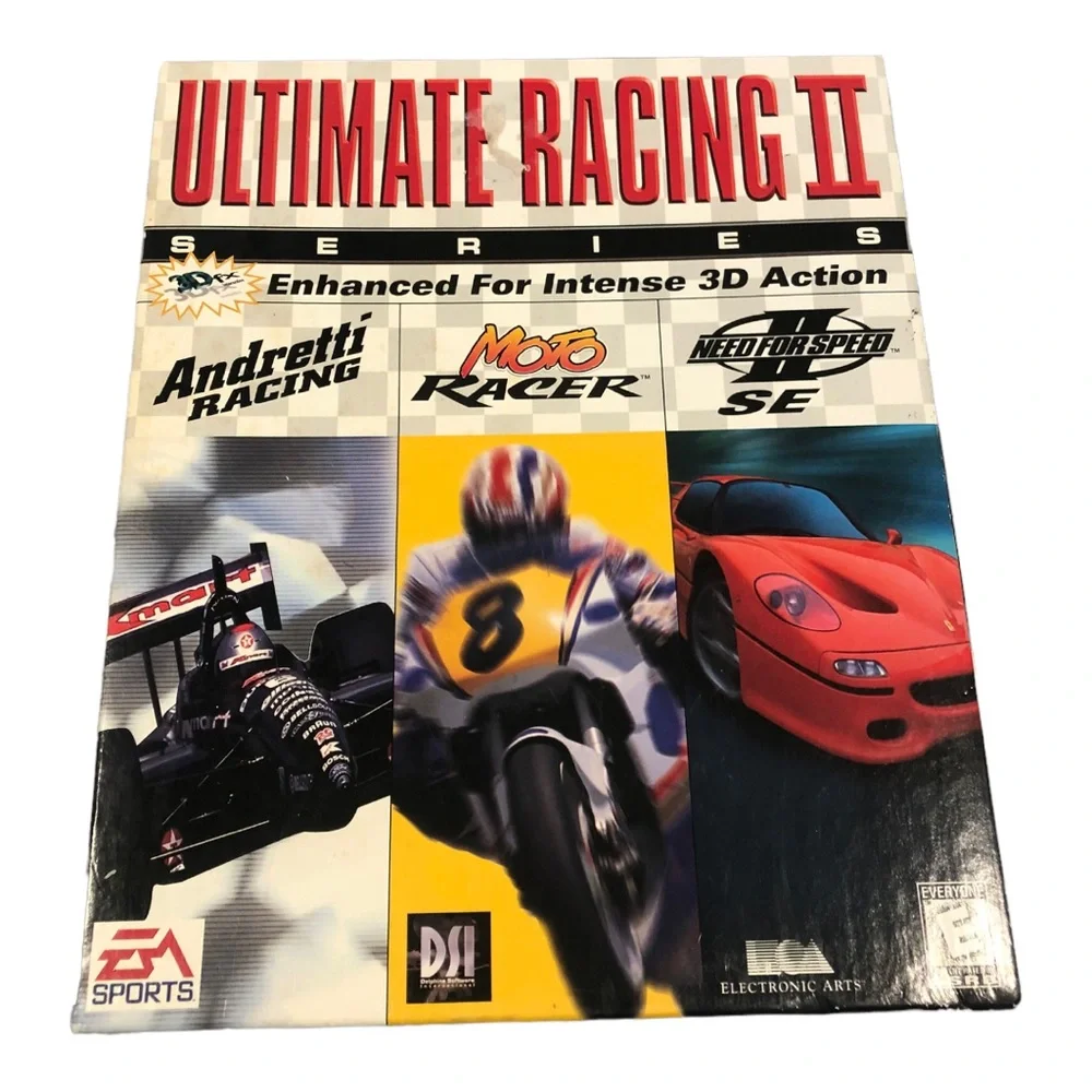 ULTIMATE RACING II PC MOTO RACER ANDRETTI RACING NEED FOR SPEED II - Picture 1 of 8